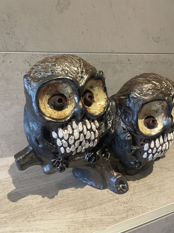 Image 1 of Perignem Elisabeth Vandeweghe owls 1975 Amphora