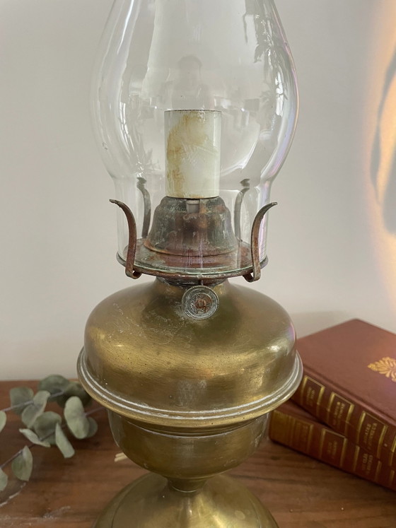 Lot van vintage petroleum- en olielampen – Tafellampen (photo 13 of 17)