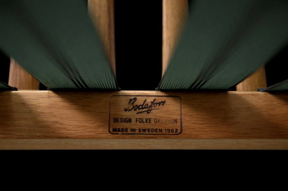 Image 1 of Chaises ciseaux suédoises vintage du milieu du XXe siècle, par Folke Ohlsson pour Bodafors, lot de 2, années 1960