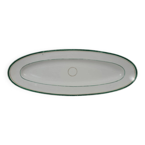 Thick porcelain fish dish