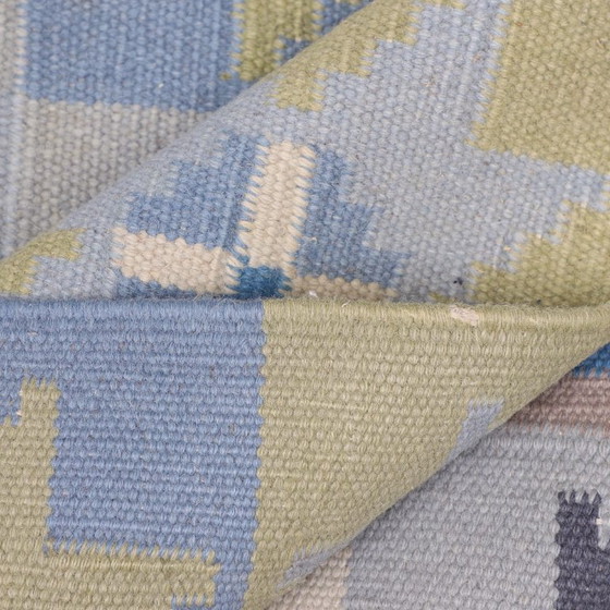 Image 1 of Swedish wool Röllakan rug - 240 x 170 cm - hand-woven, 1960s