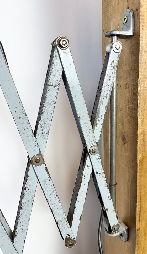 Image 1 of Industrial Scissor Wall Lamp by Curt Fischer for Midgard, 1930s