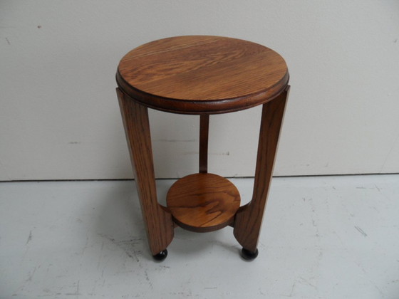 Art Deco side table Amsterdam School – Wood (photo 3 of 7)