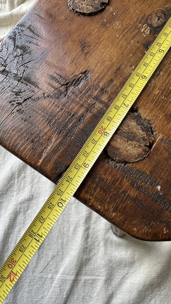 Image 1 of Taburete de ordeño campesino, trípode