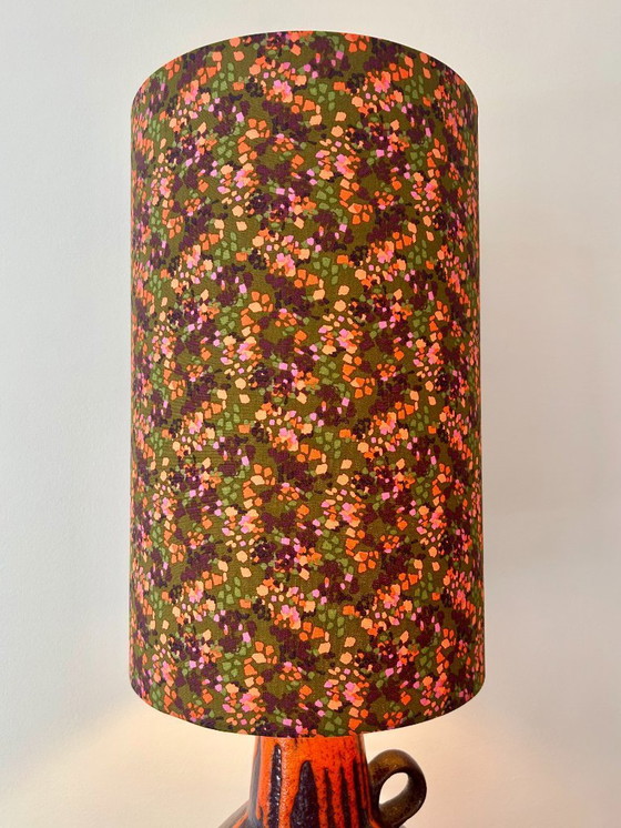 Image 1 of Impressionante lampada da terra Scheurich con smalto luminoso Fat Lava