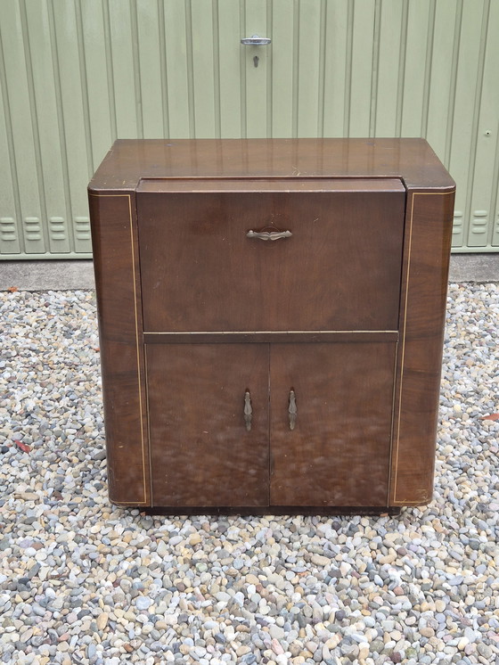 Image 1 of Tonabnehmer, Plattenspieler-Radioschrank 1950er Jahre