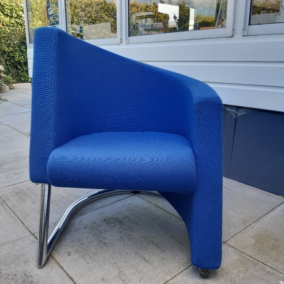 Sedia asimmetrica blu reale – Poltrone, Tessile (photo 2 of 6)