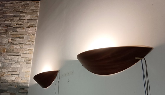 Image 1 of Grote wandlampen van Declic Frankrijk uit de jaren 80.