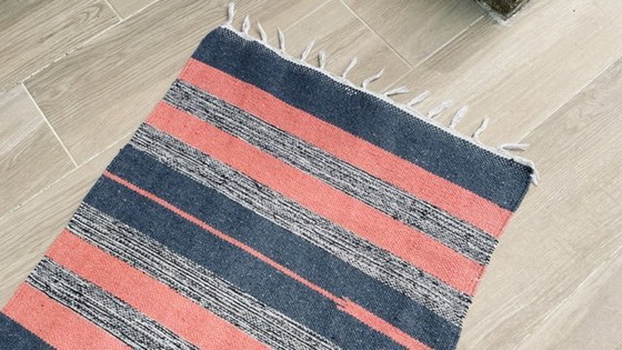 Image 1 of Kelim Teppich Baumwolle 1980er Jahre