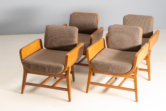 Image 1 of Juego de 4 sillones, década de 1970, Francia