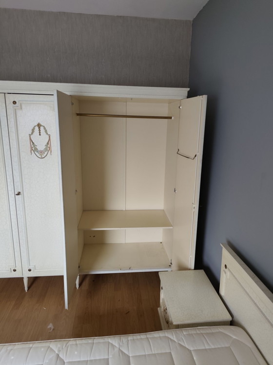 Vintage full 60s bedroom, Metal, Wood, Creme (photo 8 of 15)