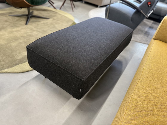 Image 1 of Gelderland 7784 Hocker Wollstoff schwarz 130x81xH42