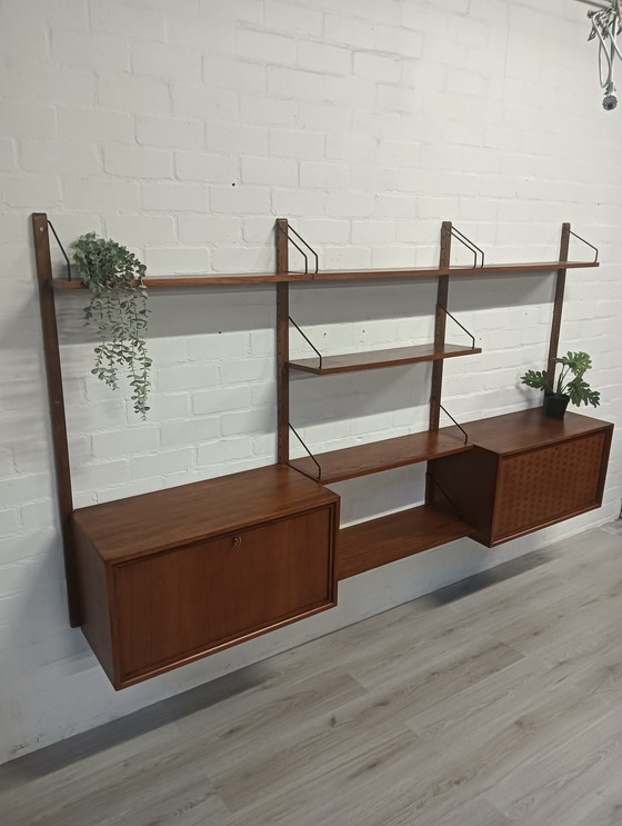Image 1 of Mueble de pared modular Poul Cadovius, teca, Dinamarca