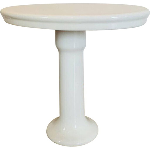 Consolle vintage in ceramica bianca