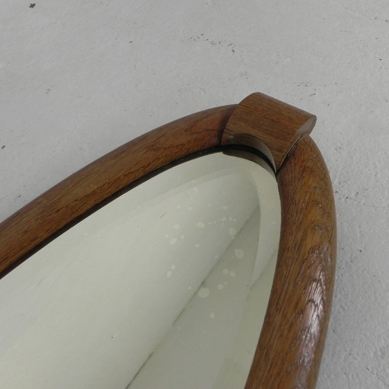 Image 1 of Ovale spiegel met geslepen rand, jaren '50