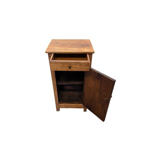 Image 1 of Antiker französischer Nachttisch aus Nussbaumholz, erste Hälfte des 19. Jahrhunderts