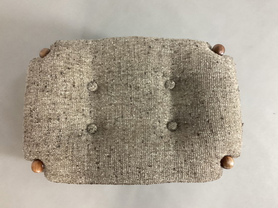 Image 1 of Pouf deense vintage in teak poef anni sessanta hocker