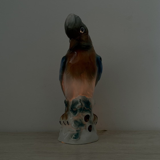Image 1 of Vintage porcelain Parfume lamp bird , 1950s