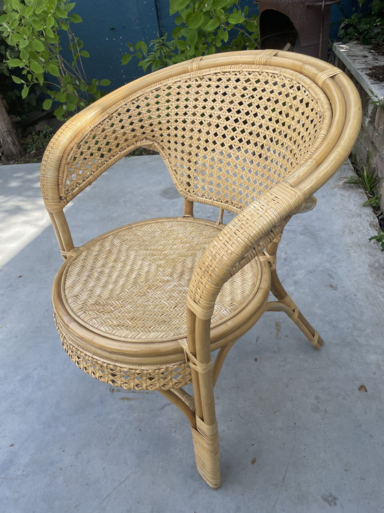 Image 1 of Vintage webbing chair - Boho style