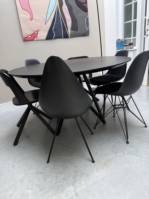 6 Designer-Esszimmerstühle (Vitra, La Palma, Fritz Hansen)