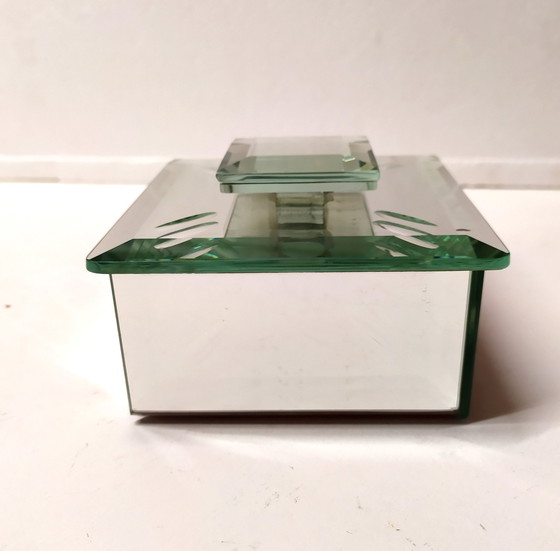 Image 1 of Kristalldose von Pietro Chiesa für Fontana Arte, 1940er Jahre