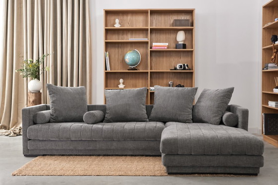 Image 1 of Canapé d'angle KOPENHAGA gris, design scandinave