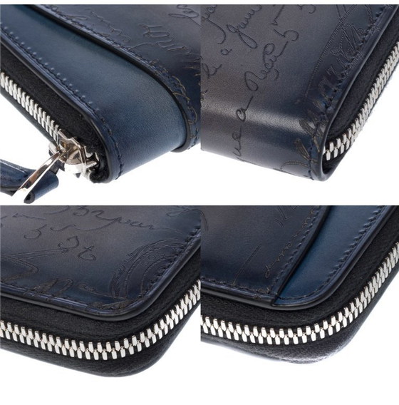 Image 1 of Accessoire NON SIGNE / UNSIGNED en Cuir Bleu - 103435