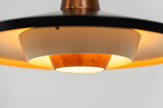 Image 1 of Striking Danish pendant light (Denmark, 1950s).