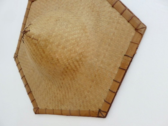 Cappello asiatico in rattan, decorazione murale vintage – Decorazioni murali (photo 8 of 10)