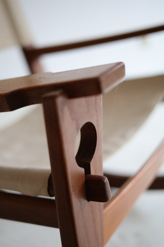 Image 1 of Fauteuil à bascule à trou de serrure GE-673, Hans J. Wegner