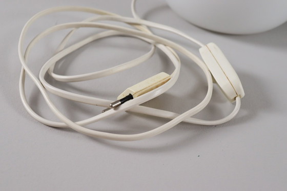 Image 1 of Juego de 2 lámparas seta, vidrio opalino, cristalería Limburg, Alemania, años 70