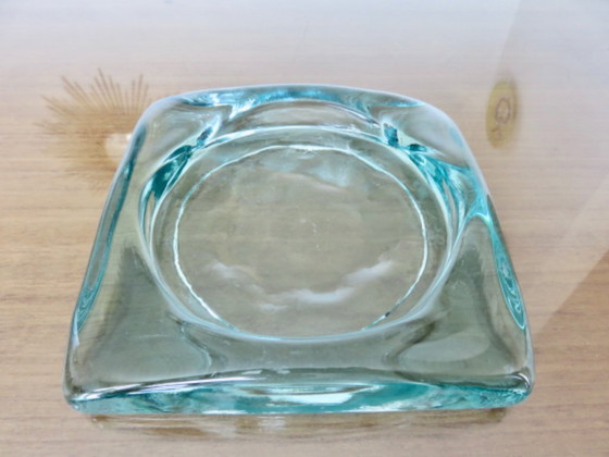 Image 1 of Bloque de vidrio "Saint Gobain", Francia, 1970, organizador de bolsillo o cenicero