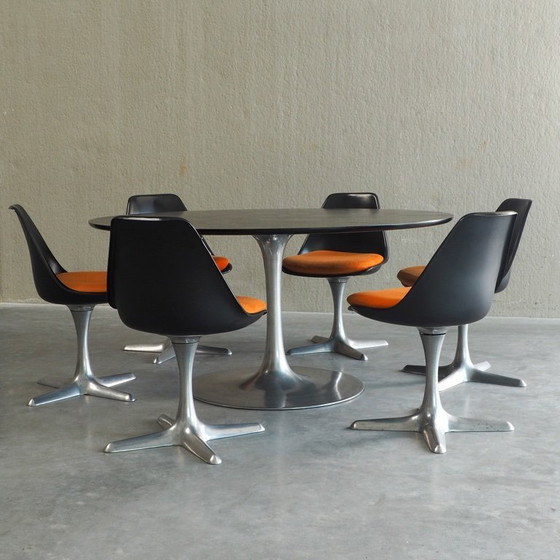 Image 1 of Space Age dining set by Maurice Burke for Arkana
