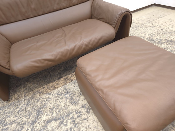 Image 1 of Canapé design deux places en cuir De Sede DS 2011