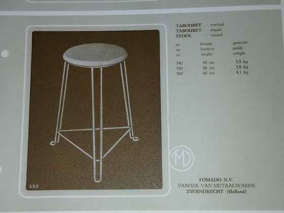 Image 1 of Tabouret Tomado - Jan van der Togt - Vintage