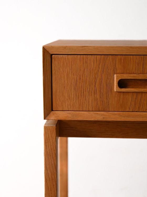 Image 1 of 1960s Scandinavian oak entry cabinet