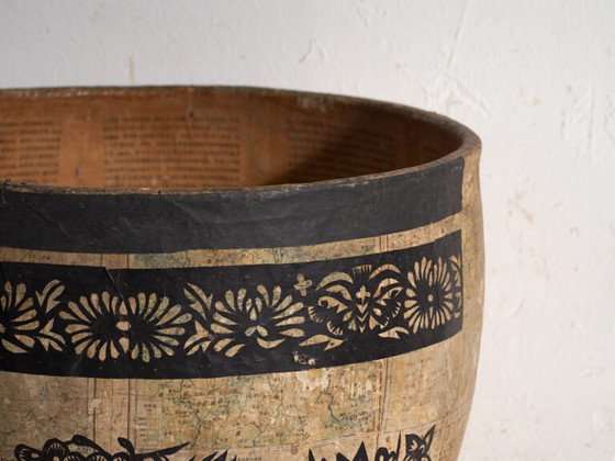 Antique Chinese papier-mâché container – China, circa 1900 – Decorative Objects, Paper, Rustic (photo 13 of 39)