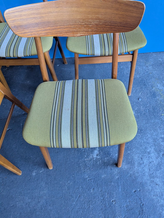 Image 1 of 7 Deense vintage teak stoelen Findahl & Farstrup 
