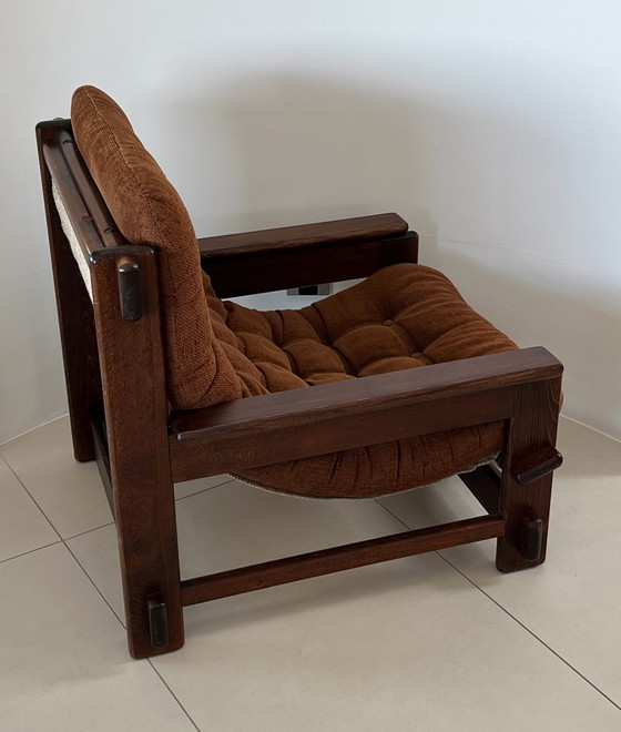 Image 1 of Scandinavian oak armchair, 60s