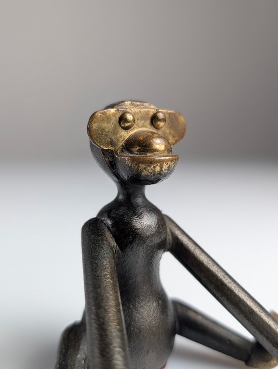 Kay Bojesen Mid-Century Unreleased Bronze Monkey, Denmark, 1950s – Sculpture (photo 2 of 12)