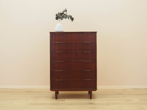 Teakhouten ladekast, Deens design, jaren 70, gemaakt in Denemarken.