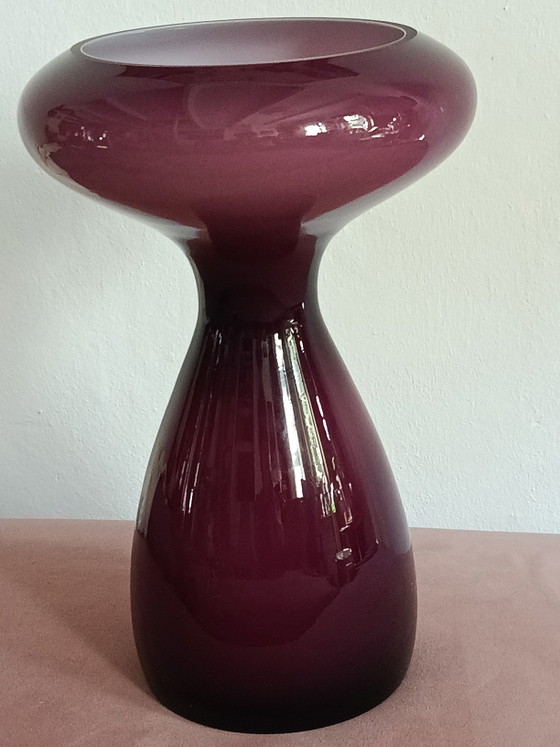 Vaso in vetro fuso Kumela Finland Greeting, anni '60 – Vasi, Glass (photo 4 of 7)