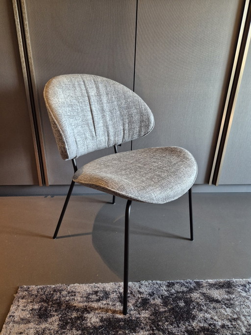 KFF Alvaro Eetkamerstoel Grijs 2 Stuks – eetkamerstoelen, Textile (photo 2 of 5)
