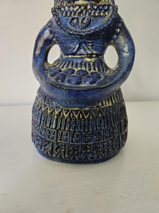 Blaue Frau mit Obstkorb Figur von Bay Keramik, Deutschland, 1960er Jahre – Dekorative Objekte, Ceramic (photo 7 of 13)