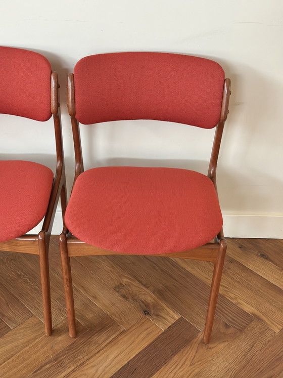 Image 1 of 4 vintage stoelen Erik Buch Deens design jaren 50/60