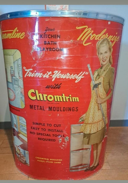 Authentische amerikanische Chromtrim-Werbeanzeige von 1947