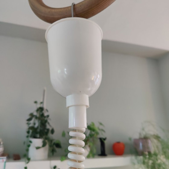 Image 1 of Witte t710 trekpendellamp, model heksenhoed