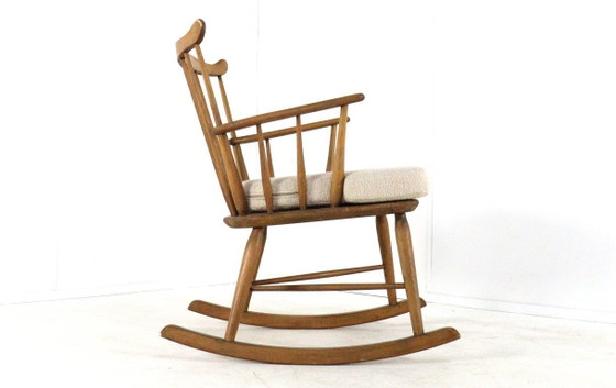 Image 1 of Børge Mogensen for FDB Møbler rocking chair armchair vintage