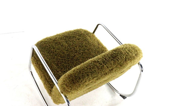 Image 1 of Poltrona a dondolo vintage imbottita