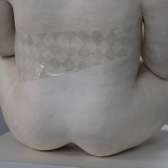 Expressive Ceramic Female Sculpture by Evelyn van Baarda, Netherlands, 1981 (photo 8 of 10)